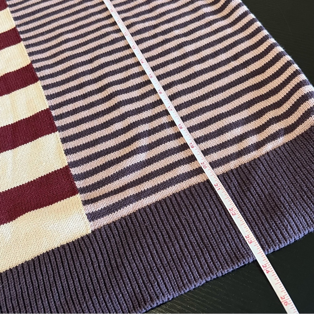 Hem & Thread Women’s Purple Striped Sweater Medium NWT - Picture 10 of 10